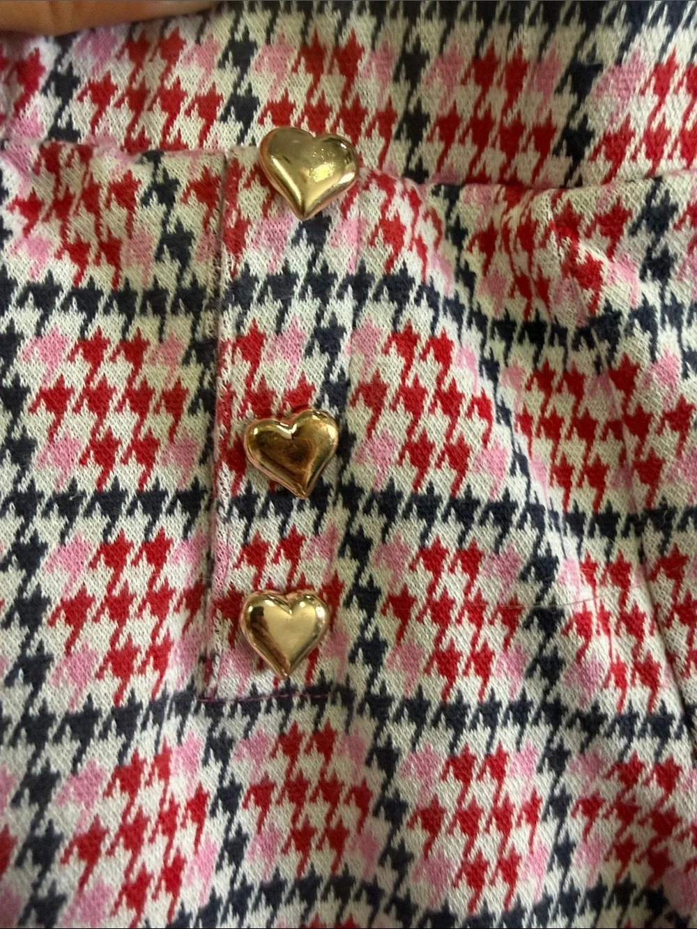 Old Navy Pink Plaid Wide-Leg Girls Pants